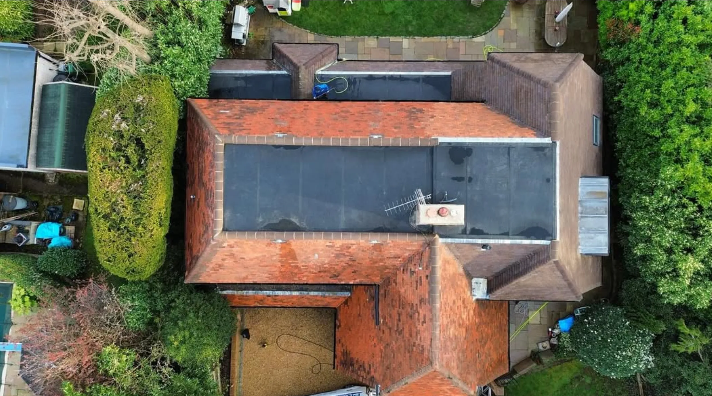 dirty roof