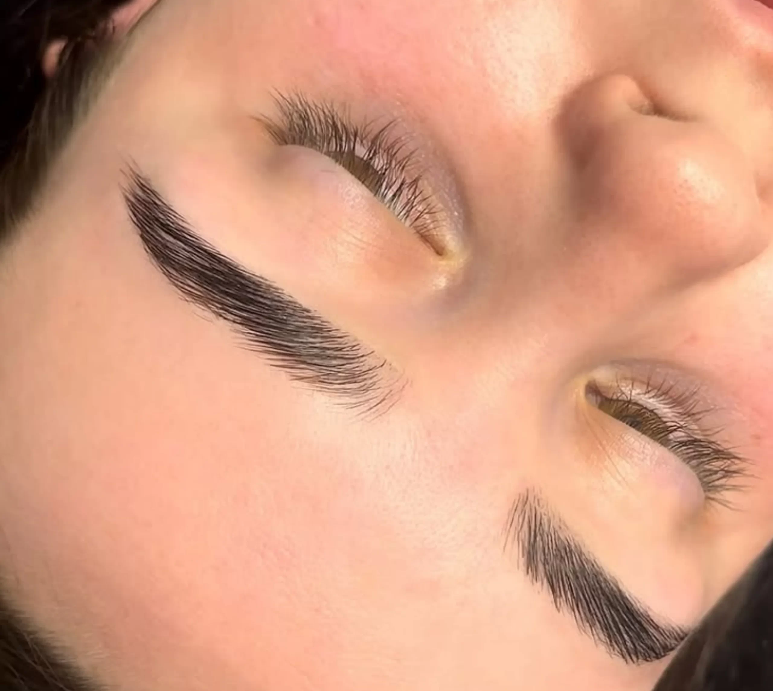 brow tattoo healing stages